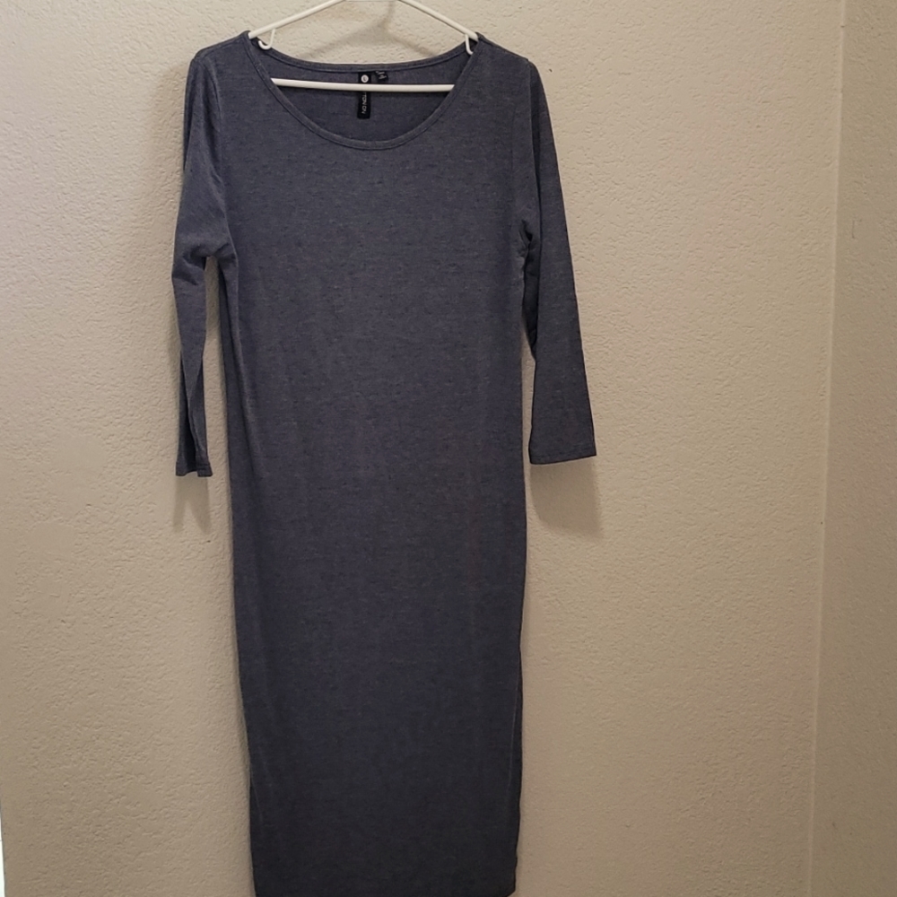 3/4 sleeve shirt dress